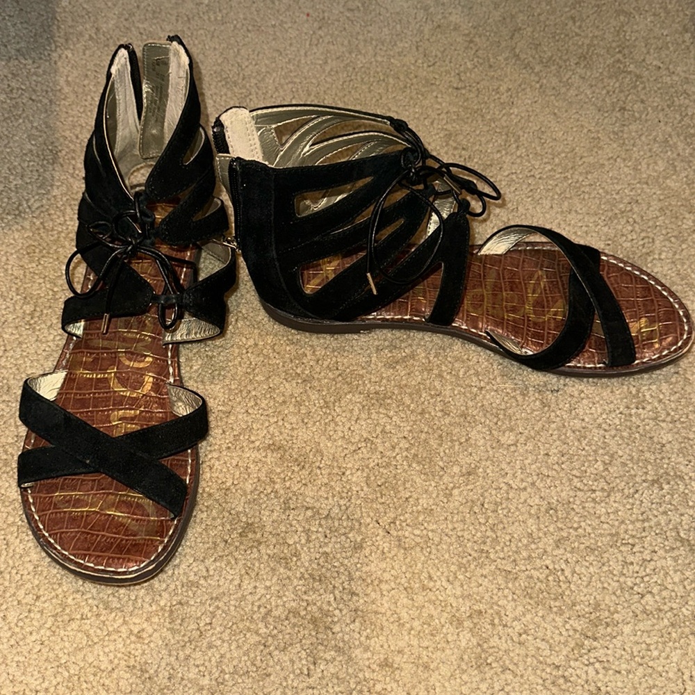 Sam Edelman black strappy sandals